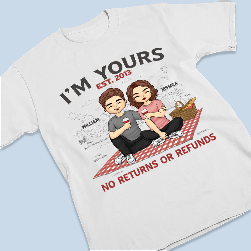 I'm Yours Since - Couple Personalized Custom Unisex T-shirt, Hoodie, Sweatshirt - Gift For Husband Wife, Anniversary