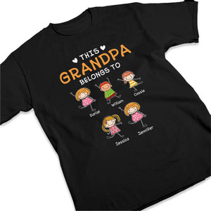 Ce grand-père génial appartient à - T-shirt unisexe personnalisé, sweat à capuche, sweat-shirt - Cadeau de fête des pères, d'anniversaire pour grand-père, grand-mère