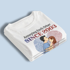 On s'ennuie et on continue comme ça ! T-shirt, sweat à capuche et sweat-shirt unisexe personnalisé pour couple ! Cadeau pour mari et femme, anniversaire