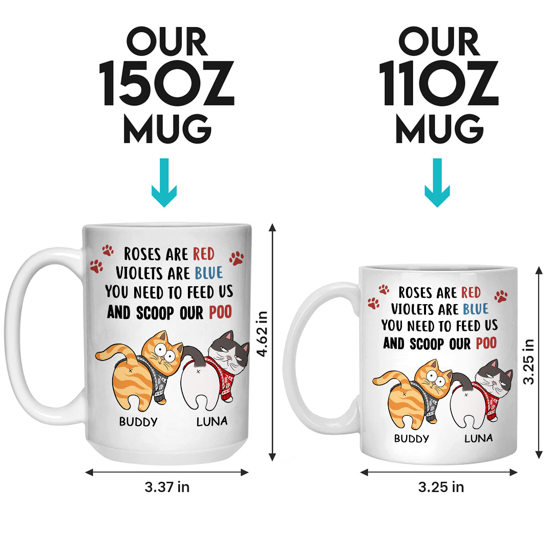 Chaque friandise que vous offrez est un cadeau que nous vous gardons à l'œil - Mug personnalisé pour chat - Cadeau de Noël pour les propriétaires d'animaux et les amoureux des animaux