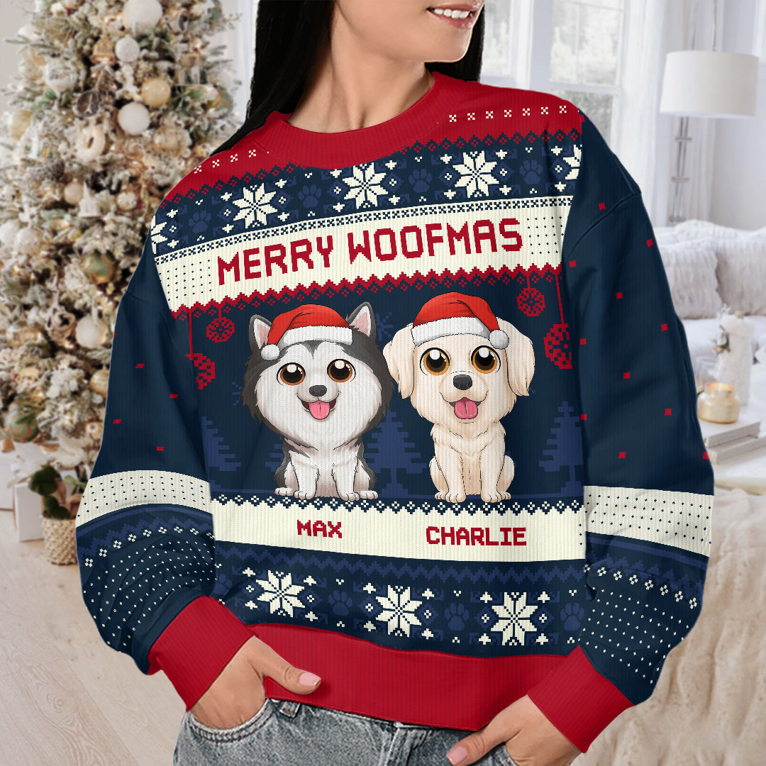All I Want For Christmas - Dog Personalized Custom Ugly Sweatshirt - Unisex Wool Jumper - Christmas Gift For Pet Owners, Pet Lovers