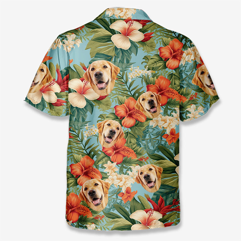 Custom Photo Let's Have Some Fun In The Sun - Dog & Cat Personalized Custom Unisex Tropical Hawaiian Aloha Shirt - Summer Vacation Gift, Gift For Pet Owners, Pet Lovers