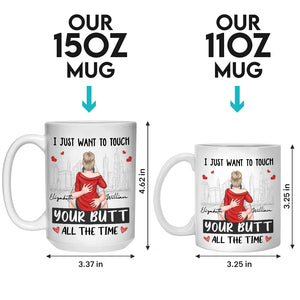 Je promets d'être toujours à tes côtés - Mug personnalisé pour couple - Cadeau pour mari et femme, anniversaire