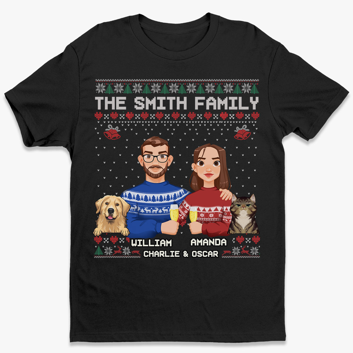 C'est la plus belle période de l'année - T-shirt, sweat à capuche et sweat-shirt unisexe personnalisé pour chien et chat - Cadeau de Noël pour propriétaires d'animaux et amoureux des animaux