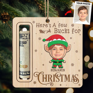 Cadeaux photo personnalisés pour le temps et l'amour - Ornement personnalisé pour la famille, porte-monnaie - Forme en bois personnalisée - Cadeau de Noël pour bébés, enfants et membres de la famille
