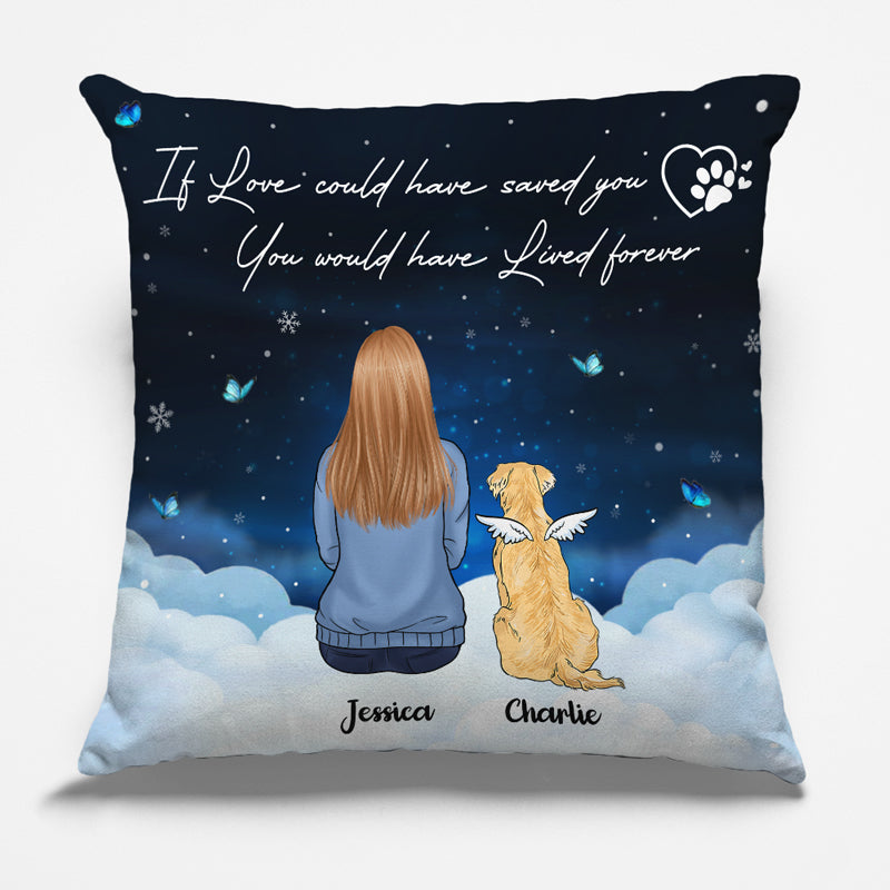 Ton esprit est toujours avec moi - Coussin commémoratif personnalisé - Cadeau de Noël, cadeau de condoléances pour les propriétaires d'animaux de compagnie, les amoureux des animaux