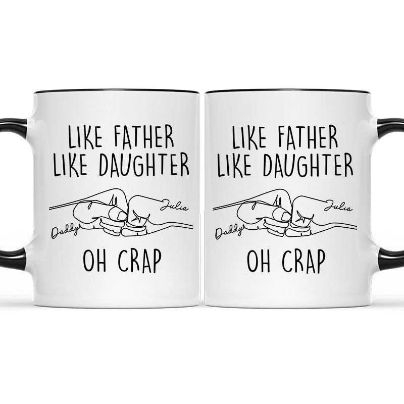 Telle mère, tel fils - Tasse personnalisée avec accents pour la famille - Cadeau pour la fête des pères, la fête des mères et un anniversaire pour papa ou maman