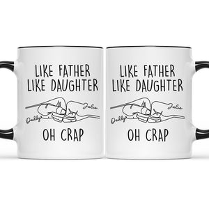Telle mère, tel fils - Tasse personnalisée avec accents pour la famille - Cadeau pour la fête des pères, la fête des mères et un anniversaire pour papa ou maman