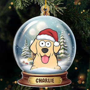 Les pattes du Père Noël se sont arrêtées ici - Décoration personnalisée pour chien et chat - Acrylique en forme personnalisée - Cadeau de Noël pour les propriétaires et les amoureux des animaux