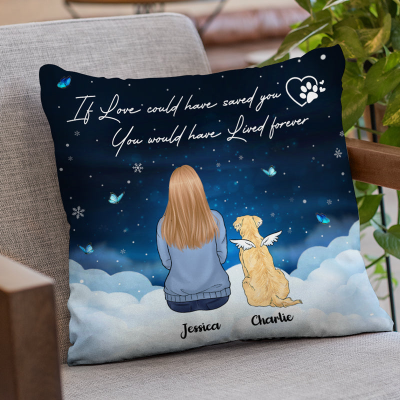 Ton esprit est toujours avec moi - Coussin commémoratif personnalisé - Cadeau de Noël, cadeau de condoléances pour les propriétaires d'animaux de compagnie, les amoureux des animaux