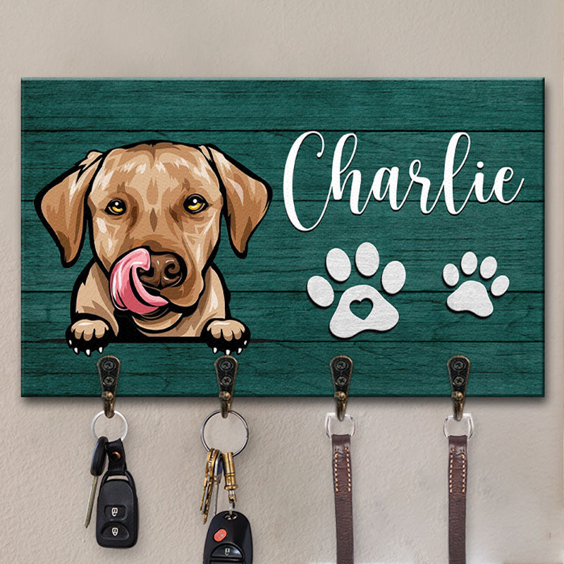 Hello We Hope You Love Dogs - Dog Personalized Custom Home Decor Rectangle Shaped Key Hanger, Key Holder - House Warming Gift For Pet Owners, Pet Lovers