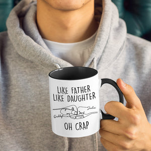 Telle mère, tel fils - Tasse personnalisée avec accents pour la famille - Cadeau pour la fête des pères, la fête des mères et un anniversaire pour papa ou maman