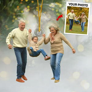 Custom Photo Upload Ornaments Good Times & Holiday Rhymes - Family Personalized Custom Ornament - Acrylic Custom Shaped - Christmas Gift For Family Members