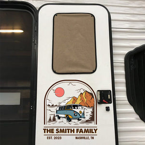 The Stars Were Made For Camping Trips - Camping Personalized Custom RV Decal - Gift For Camping Lovers