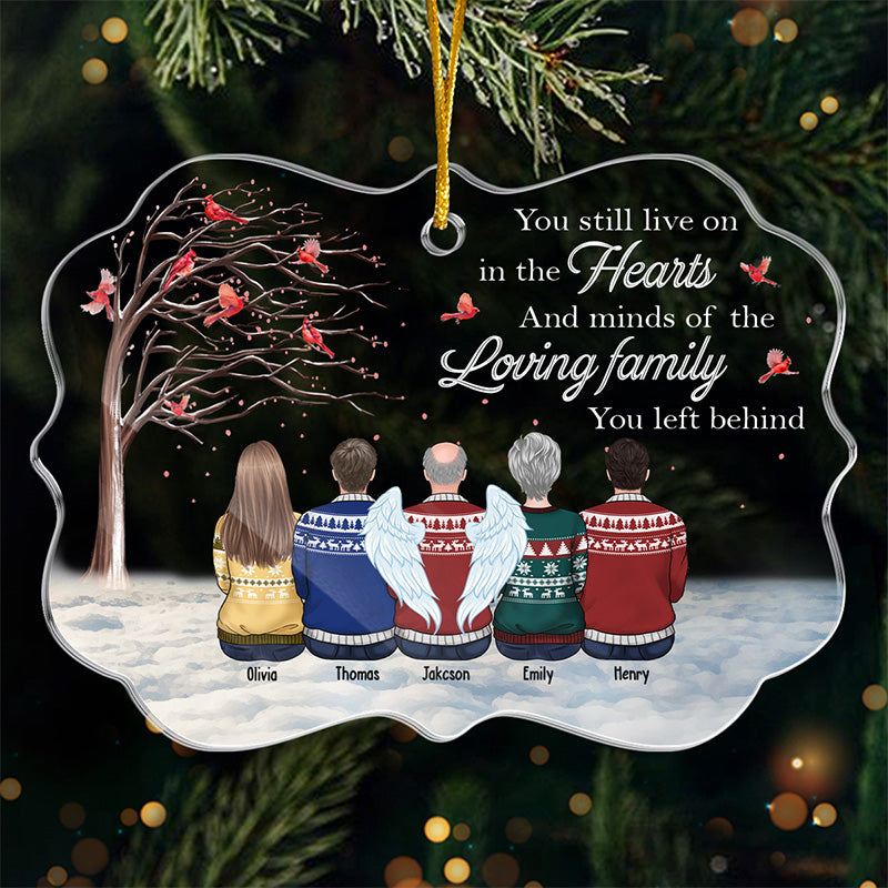 A Constant Wish That You Were Here - Memorial Personalized Custom Ornament - Acrylic Benelux Shaped - Christmas Gift, Sympathy Gift For Family Members