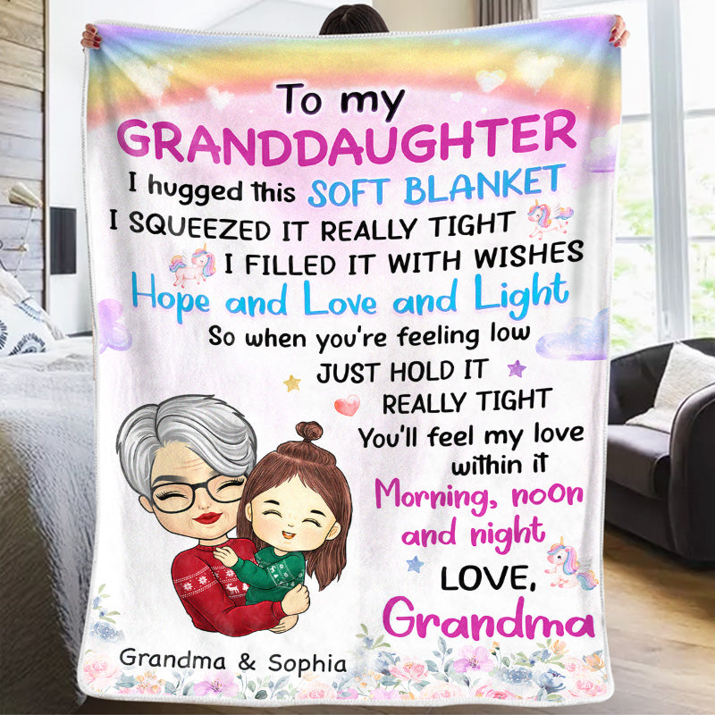 Ressens mon amour en toi - Couverture familiale personnalisée - Cadeau de Noël de grand-mère