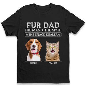 Photo personnalisée « Mon meilleur vendeur de snacks » - T-shirt, sweat à capuche et sweat-shirt unisexe personnalisé pour chien et chat - Cadeau de fête des pères et d'anniversaire pour propriétaires d'animaux et amoureux des animaux