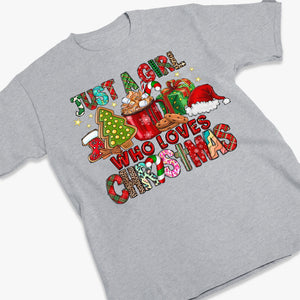 Juste une fille qui aime Noël - T-shirt, sweat à capuche et sweat-shirt unisexe - Cadeau de Noël pour vous-même