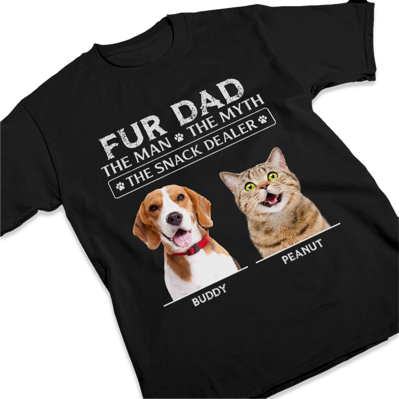 Photo personnalisée « Mon meilleur vendeur de snacks » - T-shirt, sweat à capuche et sweat-shirt unisexe personnalisé pour chien et chat - Cadeau de fête des pères et d'anniversaire pour propriétaires d'animaux et amoureux des animaux