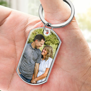 Notre histoire d'amour est ma préférée - Télécharger une image, cadeau pour les couples - Porte-clés personnalisé