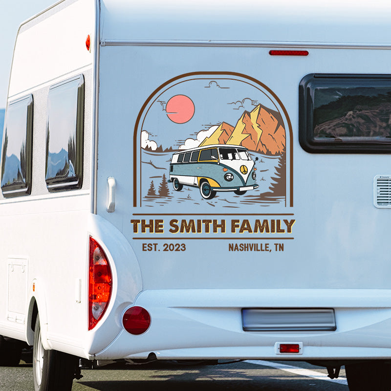 The Stars Were Made For Camping Trips - Camping Personalized Custom RV Decal - Gift For Camping Lovers
