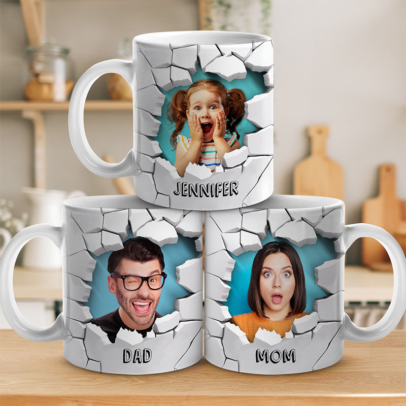 Photo personnalisée « Vous êtes génial » - Mug 3D personnalisé pour la famille - Cadeau de Noël pour les membres de la famille