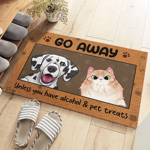 À chaque pas que vous faites, je vous surveillerai - Tapis décoratif personnalisé pour chien et chat - Cadeau pour les propriétaires d'animaux et les amoureux des animaux