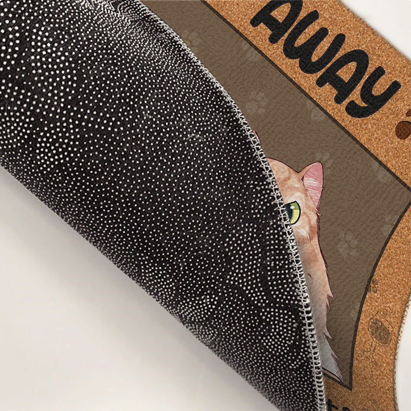 À chaque pas que vous faites, je vous surveillerai - Tapis décoratif personnalisé pour chien et chat - Cadeau pour les propriétaires d'animaux et les amoureux des animaux