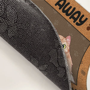 À chaque pas que vous faites, je vous surveillerai - Tapis décoratif personnalisé pour chien et chat - Cadeau pour les propriétaires d'animaux et les amoureux des animaux