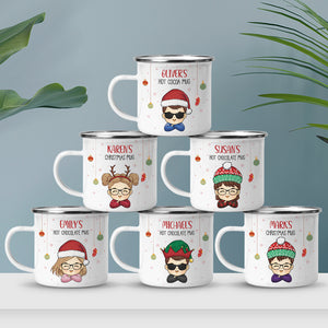 Waiting For Snow And All The Holiday Glow - Kid Personalized Custom Hot Chocolate Mug, Cup - Christmas Gift For Kids, Family Members