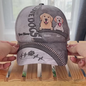 Custom Hat, All Over Print Classic Cap - Personalized Birthday Gifts For Dog Cat Lovers, Dog Dad And Mom, Cat Owners - Forever Bonded By Fur And Heart