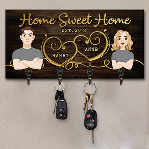 Notre douce maison - Porte-clés personnalisé pour couple, porte-clés - Cadeau pour mari et femme, anniversaire