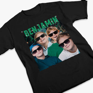 T-shirt, sweat à capuche et sweat-shirt unisexe personnalisé avec photo pour enfants Galaxy - Cadeau pour la famille