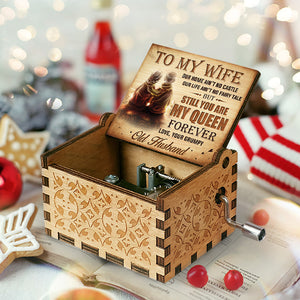 3.7" To My Wife Our Home Ain’t No Castle - Couple Music Box - Gift For Husband Wife, Anniversary