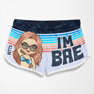 If Lost Return To Bae - Funny Personalized Custom Tropical Hawaiian Aloha Couple Beach Shorts - Summer Vacation Gift, Birthday Party Gift For Husband Wife