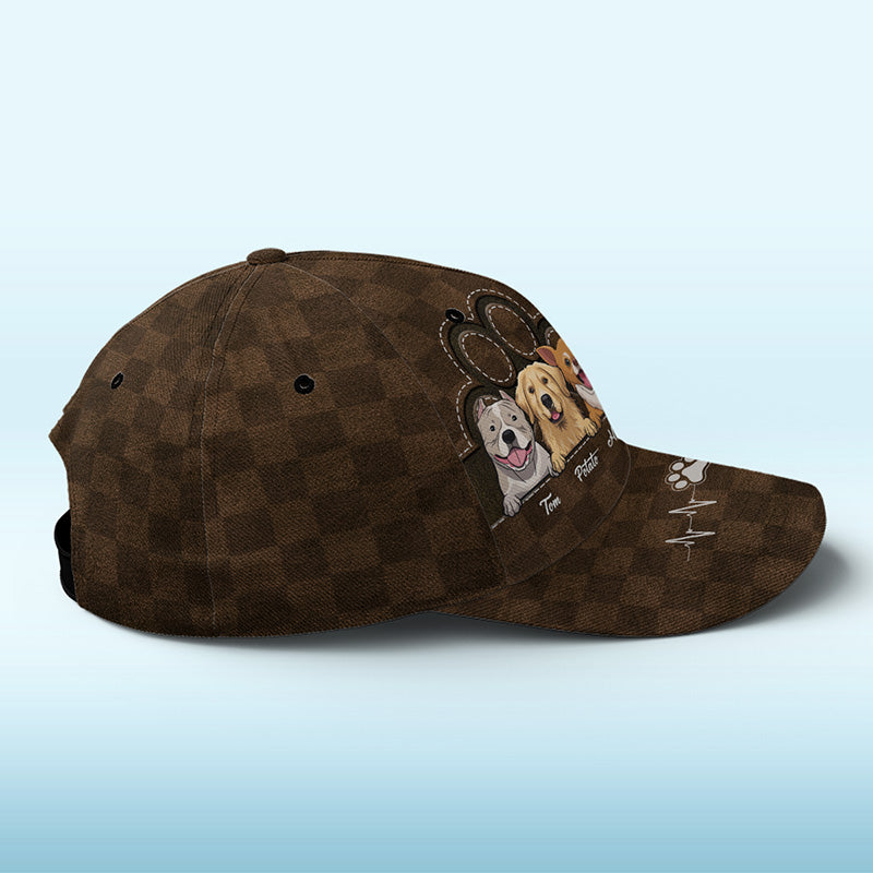 Love Comes In Fur And Paws Brown - Dog & Cat Personalized Custom Hat, All Over Print Classic Cap - New Arrival, Gift For Pet Owners, Pet Lovers