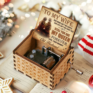 3.7" To My Wife Our Home Ain’t No Castle - Couple Music Box - Gift For Husband Wife, Anniversary