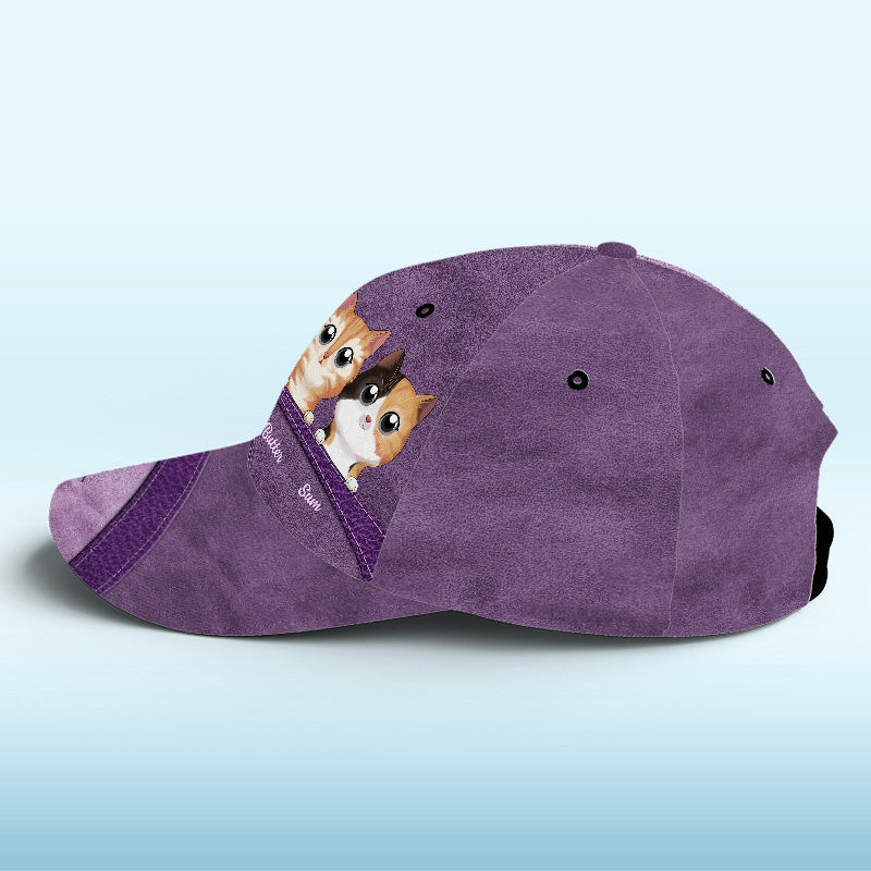 What Greater Gift Than The Love Of A Cat Red - Cat Personalized Custom Hat, All Over Print Classic Cap - New Arrival, Gift For Pet Owners, Pet Lovers