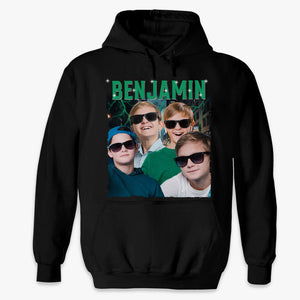 T-shirt, sweat à capuche et sweat-shirt unisexe personnalisé avec photo pour enfants Galaxy - Cadeau pour la famille