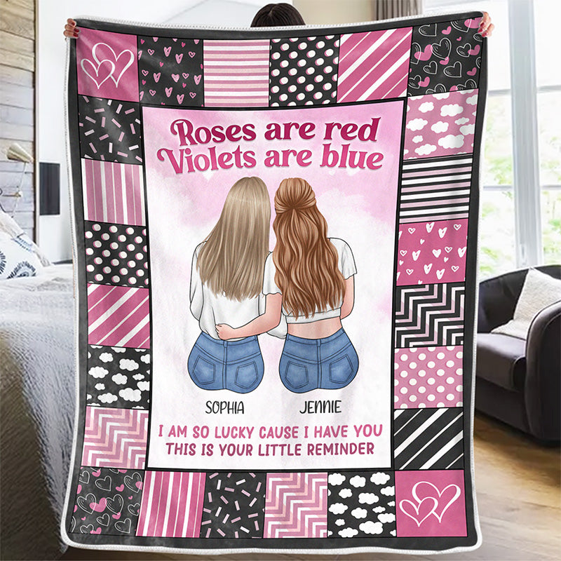 J'ai tellement de chance parce que je t'ai - Couverture personnalisée Bestie - Cadeau pour les meilleures amies, BFF, sœurs