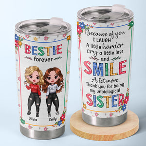 À ma meilleure amie - Gobelet personnalisé Bestie - Cadeau de Noël pour meilleures amies, meilleures amies, sœurs