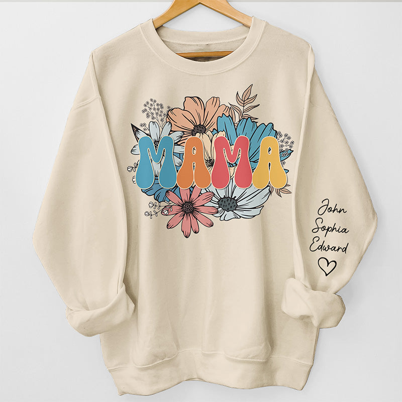 Tu es une maman formidable - Sweat-shirt unisexe personnalisé avec motif sur la manche - Cadeau d'anniversaire pour maman, grand-mère