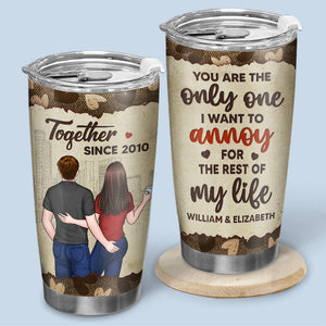 Congrats On Being My Husband - Couple Personalized Custom Tumbler - Gift For Husband Wife, Anniversary