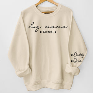 Enchanté de vous rencontrer, mes petits animaux à fourrure ! Sweat-shirt unisexe personnalisé pour chien et chat avec motif sur la manche. Cadeau pour les propriétaires et les amoureux des animaux.