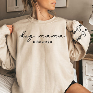 Enchanté de vous rencontrer, mes petits animaux à fourrure ! Sweat-shirt unisexe personnalisé pour chien et chat avec motif sur la manche. Cadeau pour les propriétaires et les amoureux des animaux.