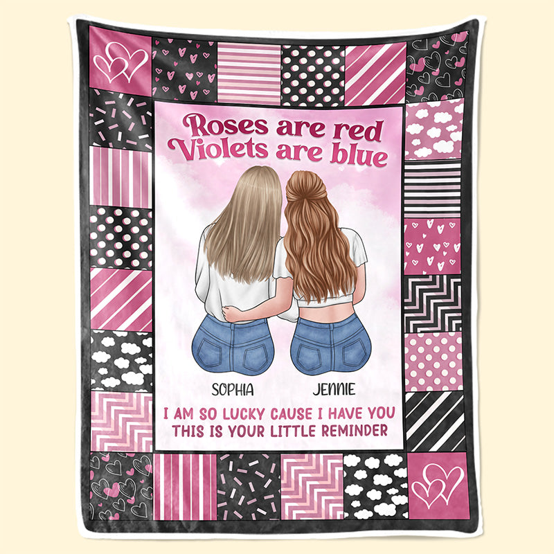 J'ai tellement de chance parce que je t'ai - Couverture personnalisée Bestie - Cadeau pour les meilleures amies, BFF, sœurs