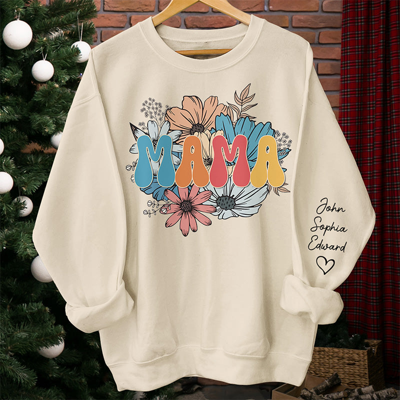Tu es une maman formidable - Sweat-shirt unisexe personnalisé avec motif sur la manche - Cadeau d'anniversaire pour maman, grand-mère