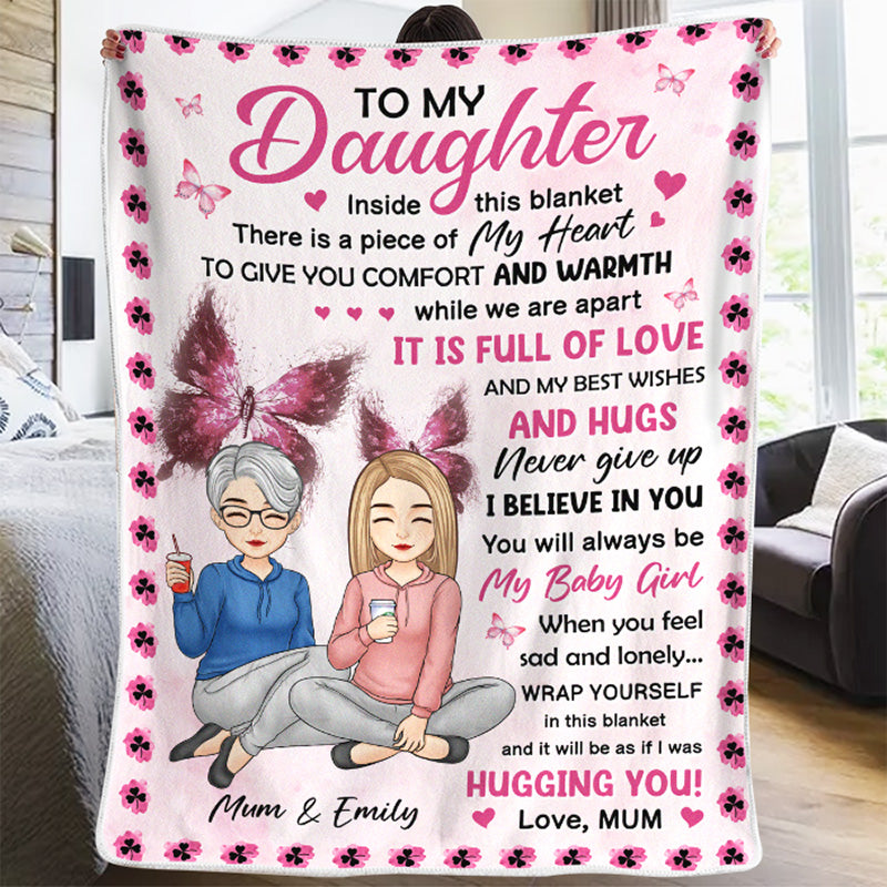 Plein d'amour, meilleurs vœux et câlins - Couverture familiale personnalisée - Cadeau de Noël de maman