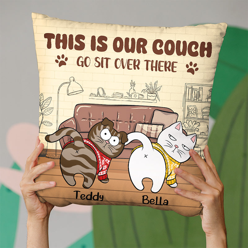Réservé aux chats - Coussin personnalisé pour chat - Cadeau de Noël pour propriétaires et amoureux des animaux