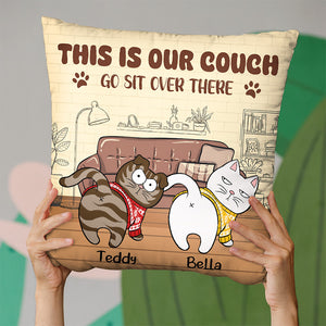 Réservé aux chats - Coussin personnalisé pour chat - Cadeau de Noël pour propriétaires et amoureux des animaux